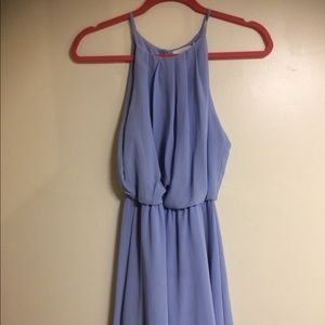 Lush Periwinkle Cocktail Bridesmaid Dress